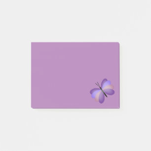 Bloco De Notas Bonito borboleta rosa e púrpura
