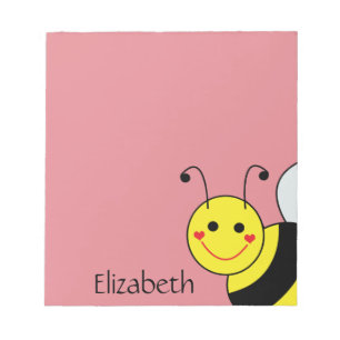 Bloco De Notas Bonito Bumble a abelha personalizada
