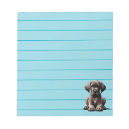 Bloco De Notas Bonito Dane Puppy