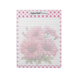 Bloco De Notas Bonito n Cor-de-rosa - Notas importantes