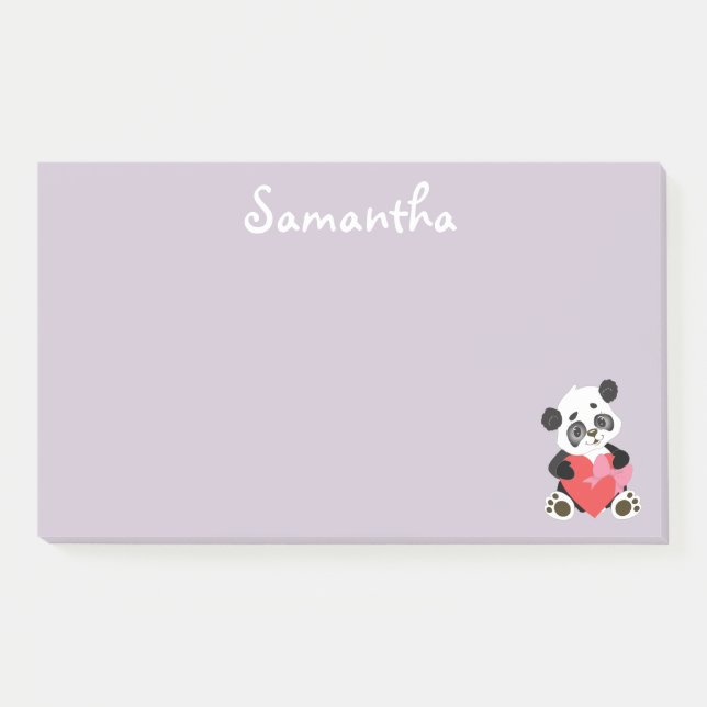 Bloco De Notas Bonito Panda (Frente)