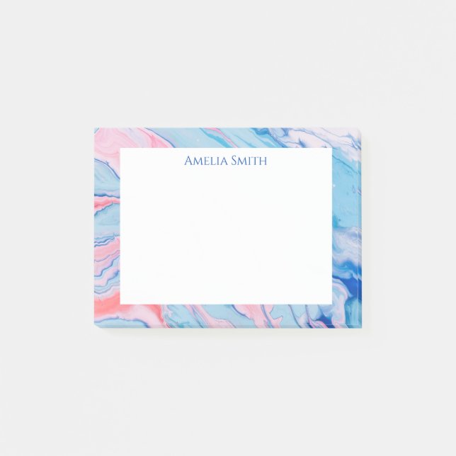 Bloco De Notas Bonito pastel pintado (Frente)