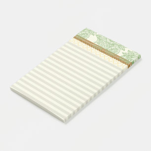 Bloco De Notas Bonito renda e listras Retro pastel Chic feminina