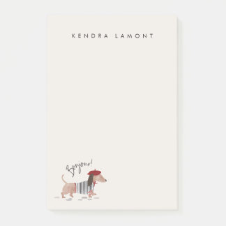 Bloco De Notas Bonjour Pup