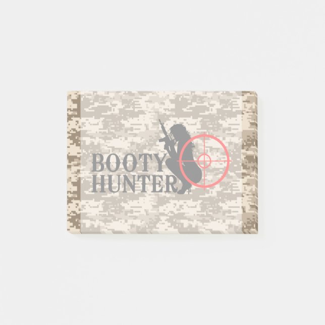 Bloco De Notas Booty Hunter no Deserto Camo (Frente)