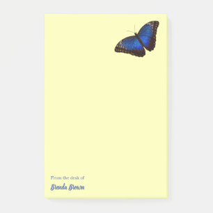 Bloco De Notas Borboleta Azul Bela e Personalizada