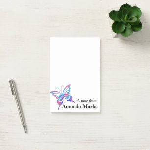 Bloco De Notas Borboleta Celestial bonito Personalizada