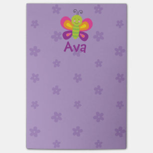 Bloco De Notas Borboleta colorida notas de post-it personalizadas