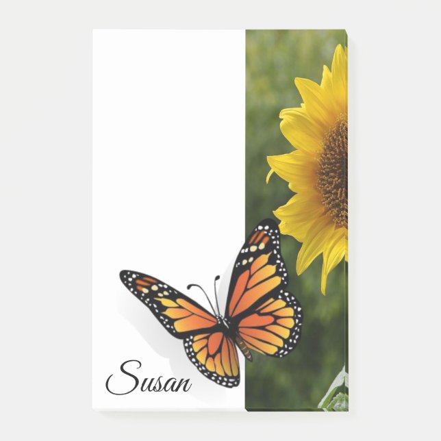 Bloco De Notas Borboleta de Notas de posto (Frente)