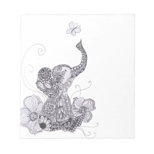 Bloco De Notas Borboleta do elefante