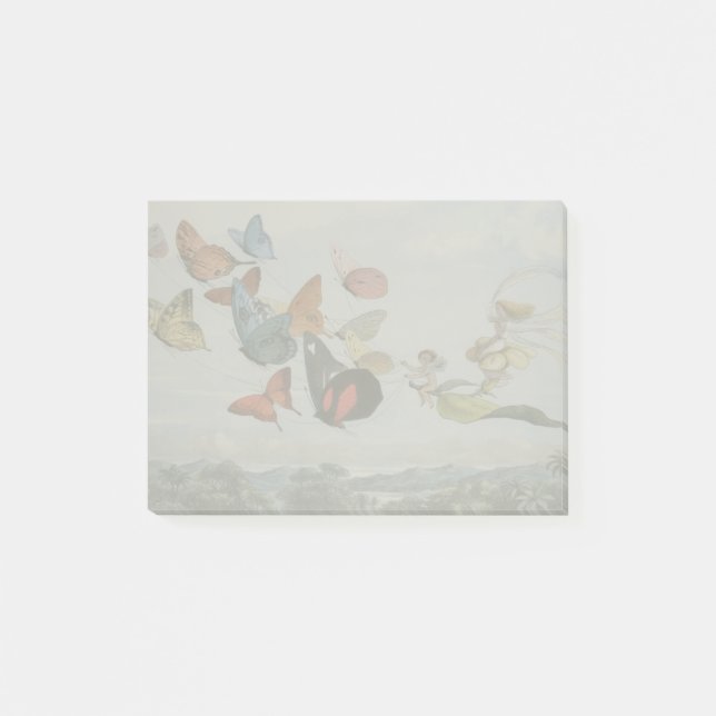 Bloco De Notas Borboleta e Borboletas-de-Fada Rainha (Frente)