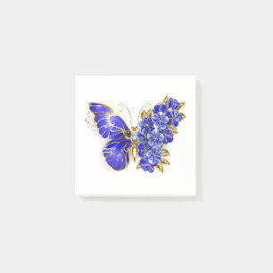 Bloco De Notas Borboleta Flor Sapphire