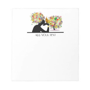 Bloco De Notas Borboleta Floral