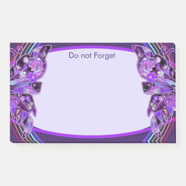 Bloco De Notas Borboleta púrpura 31 (Frente)