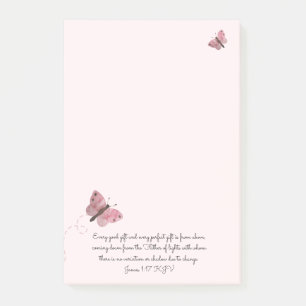 Bloco De Notas Borboleta Rosa