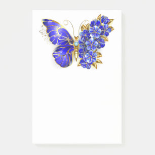 Bloco De Notas Borboleta Safira Flor