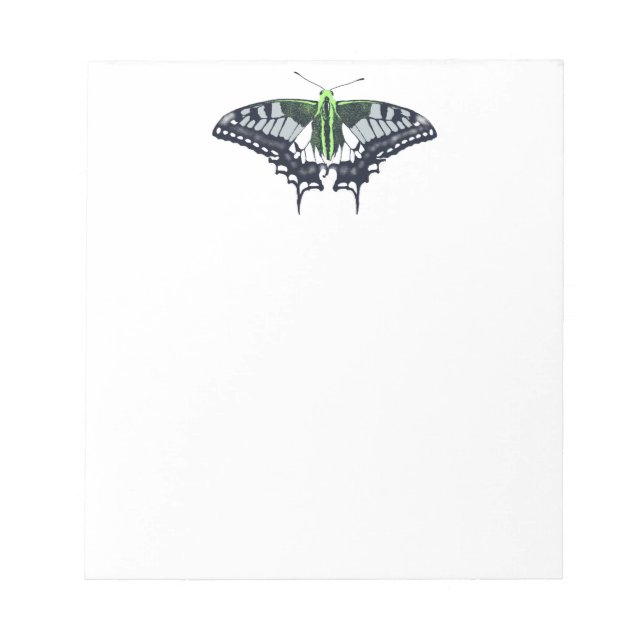 Bloco De Notas Borboleta Swallowtail de Sinalizador Agender (Frente)
