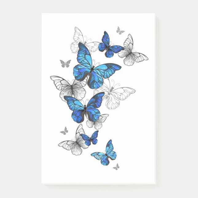 Bloco De Notas Borboletas Azuis Morpho (Frente)