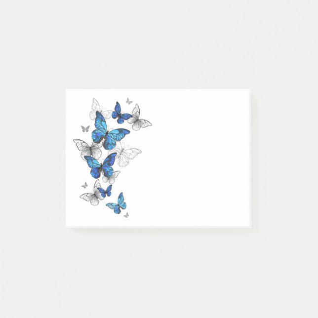 Bloco De Notas Borboletas Azuis Voadoras Morpho (Frente)