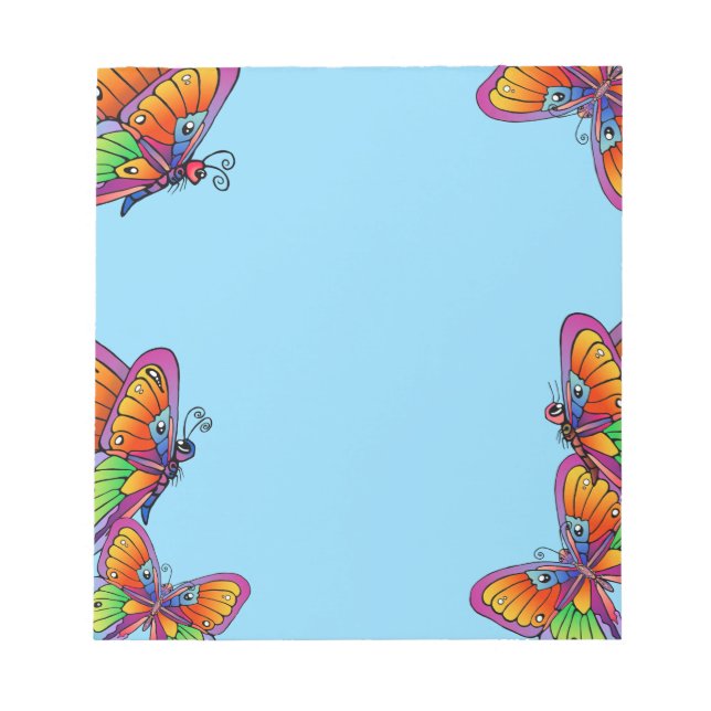 Bloco De Notas Borboletas e Borboletas (Frente)