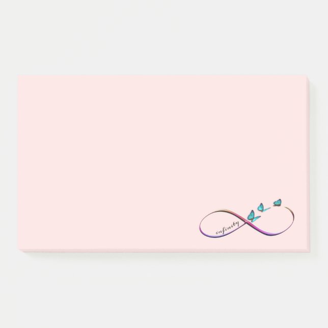 Bloco De Notas borboletas infinitas (Frente)