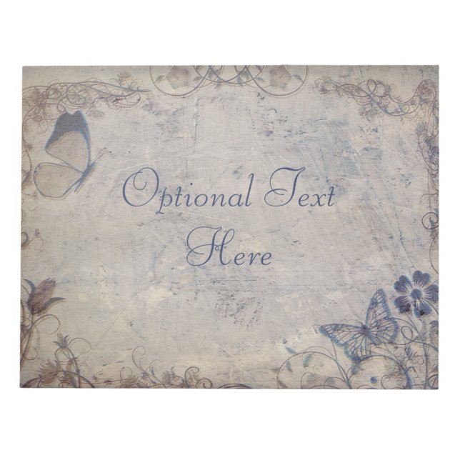 Bloco De Notas Borboletas Vintage (Frente)