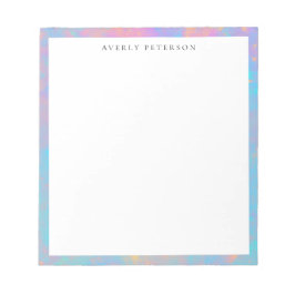Bloco De Notas Borda Abstrata Pastel Fofo Moderno Personalizado