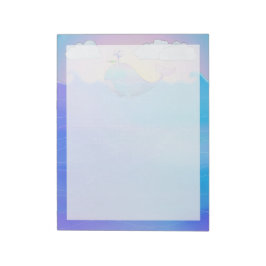Bloco De Notas Borda da baleia - Notepad de 11" x 8,5"