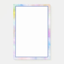 Borda de Cores de Água do Pastel