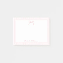 Borda de Laço Rosa Claro Fofo e Listras