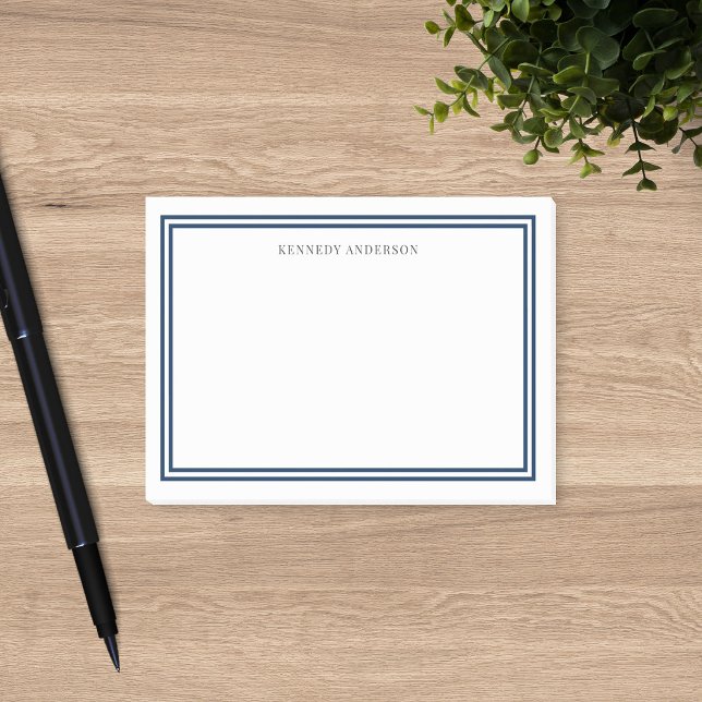Bloco De Notas Bordas Clássicas Modernas Cor Personalizada (Criador carregado)