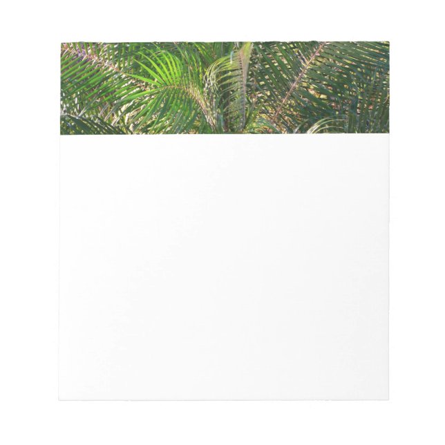 Bloco De Notas Bordas Tropicais de Palm Lit Sunset (Frente)
