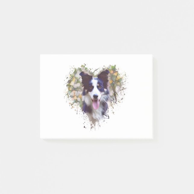 Bloco De Notas Border Collie Lover Design (Frente)