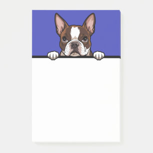 Bloco De Notas Boston Terrier Cute Boston Puppy Dog Dons