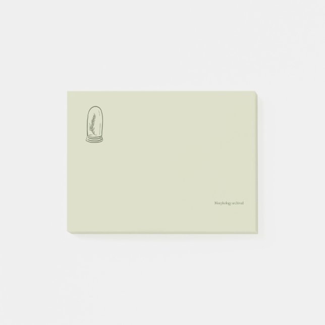 Bloco De Notas Botanical Dark Academia Minimalist Garden Reader G (Frente)