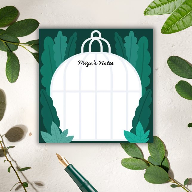 Bloco De Notas Botanical Greenhouse Sticky Notes - Miya’s Notes  (Criador carregado)