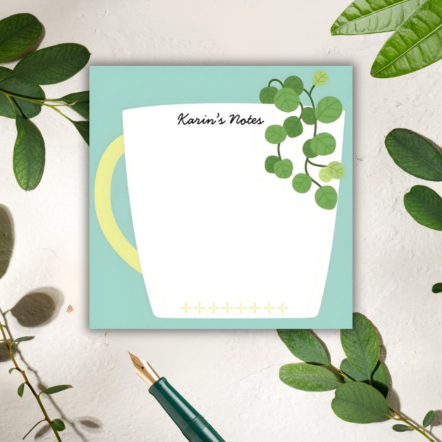 Bloco De Notas  Botanical Mug Sticky Notes – Greenhouse  (Criador carregado)