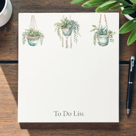 Bloco De Notas Botanical To Do List
