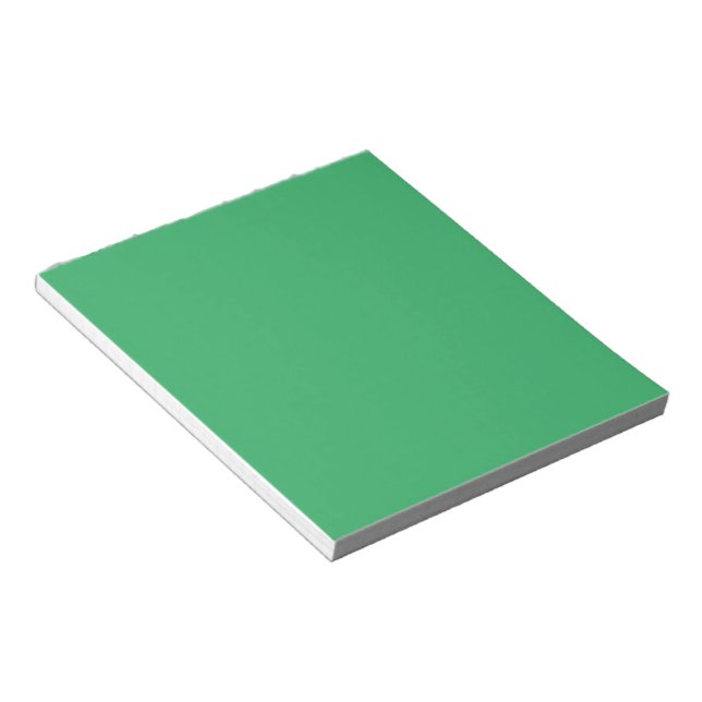 Bloco De Notas Botão Personalizado Esmeralda Verde (Inclinado)