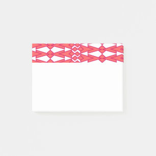 Bloco De Notas Bowties Vermelhas e Rosa