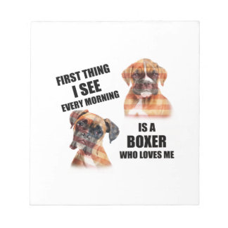Bloco De Notas Boxer Dog