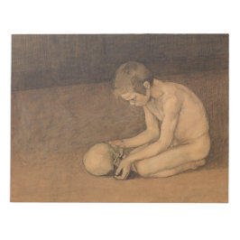 Bloco De Notas Boy with Skull (por Magnus Enckell)