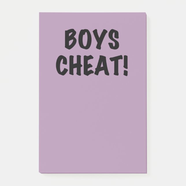 Bloco De Notas Boys Cheat (Frente)