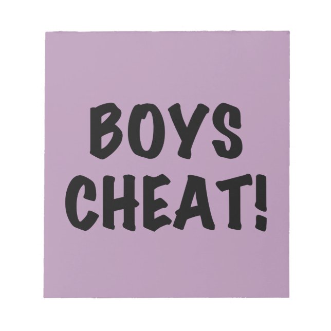 Bloco De Notas Boys Cheat (Frente)