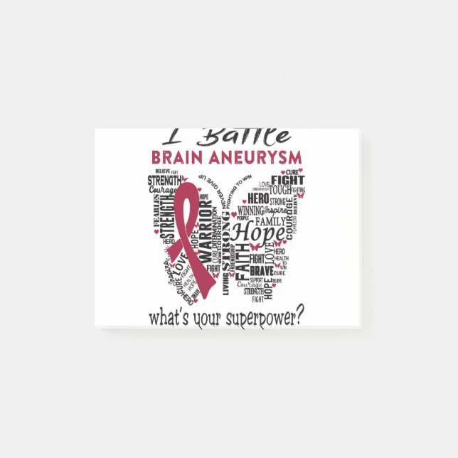 Bloco De Notas Brain Aneurysm Awareness Month Ribbon Gifts (Frente)