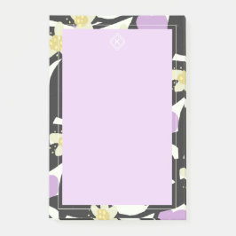 Bloco De Notas Branches Minimalistas Flores Corações Namorados de