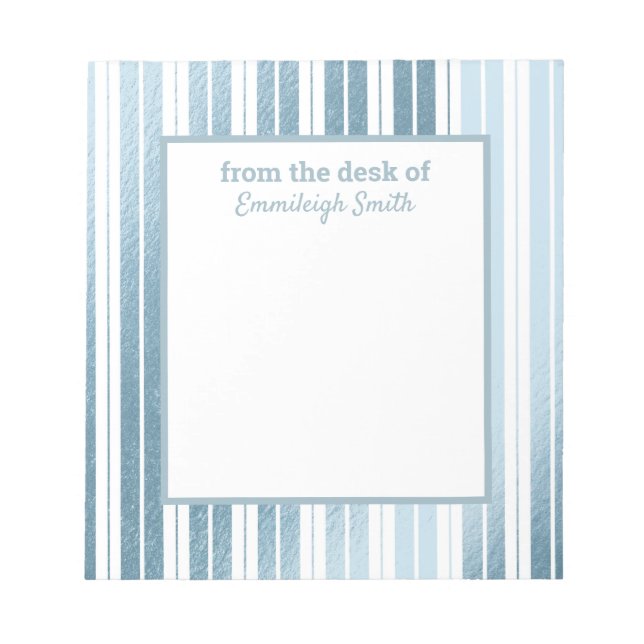 Bloco De Notas Branco branco suave e metálico riscado da mesa de (Frente)