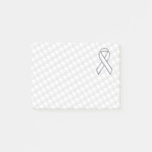Bloco De Notas Branco do cromo na consciência branca Houndstooth