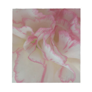 Bloco de notas branco e cor-de-rosa
