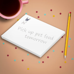 Bloco De Notas Branco e preto chinês